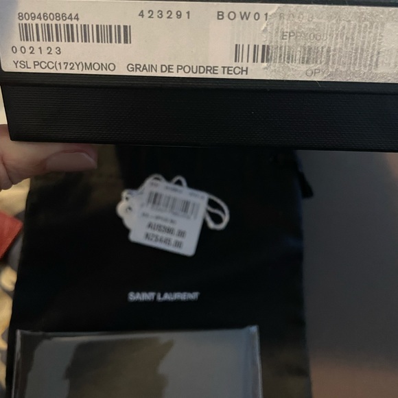 Saint Laurent YSL credit card case Opyum Red - Picture 7 of 9